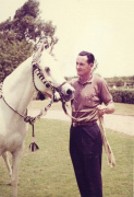 <b>Description: </b>Tom McNair and*Morafic are pictured meeting for the first time in 1964, at the E.A.O., in Egypt.<br/><b>Copyright: </b>Rita McNair