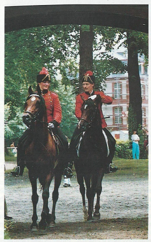 Mohafez with Eva Piduch and Golmud El Ahmar (owned by Dr Piduch) with Jens Schwarma.  Egyptian Event Europe 1985